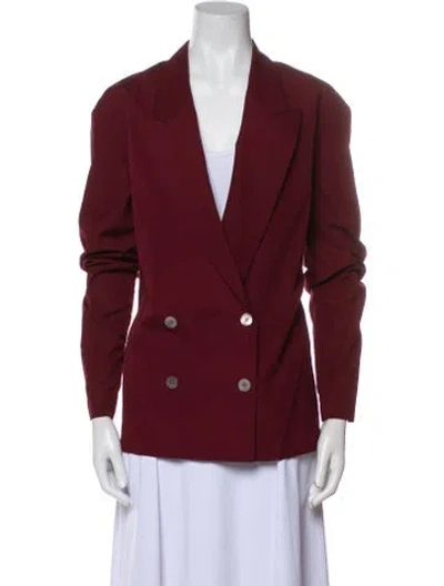 Pre-owned Dries Van Noten Blazer W/ Tags In Burgundy