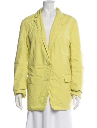 Pre-owned Dries Van Noten Blazer W/ Tags In Yellow