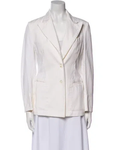Pre-owned Dries Van Noten Blazer In White