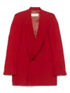 Dries Van Noten Double-breasted Front Flap Pockets Jacket In Red