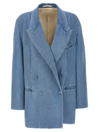 Dries Van Noten Bliss Blazer In Light Blue