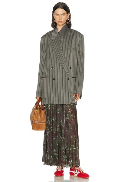 Dries Van Noten Bliss Jacket In Gray
