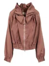 Dries Van Noten Blouson Cocoon Jacket In Taupe