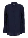 Dries Van Noten Blue Casio Shirt In Visocse Woman In Multicolor
