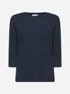 Dries Van Noten Blue Cotton Jersey T-shirt