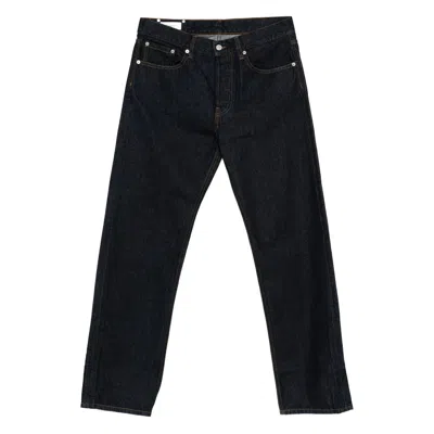 DRIES VAN NOTEN DRIES VAN NOTEN BLUE DENIM - REGULAR & STRAIGHT-LEG JEANS MEN