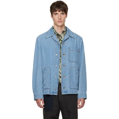 Dries Van Noten Blue Faded Denim Jacket