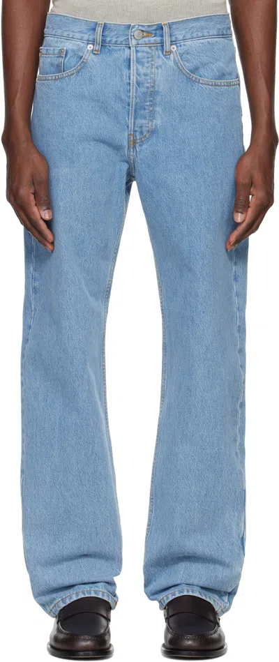Dries Van Noten Blue Five-pocket Jeans In 514 Light Blue