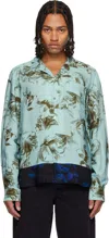 Dries Van Noten Floral Pattern Long Sleeves Shirt With Chest Pocket In Multi