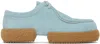 Dries Van Noten Blue Lace-up Loafers In 514 L. Blue