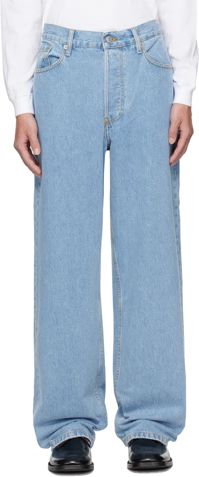 Dries Van Noten Blue Loose Fit Jeans