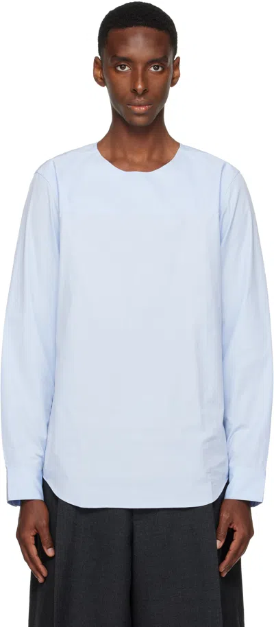 Dries Van Noten Blue Paneled Shirt