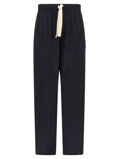 DRIES VAN NOTEN BLUE PANNOCH PANTS