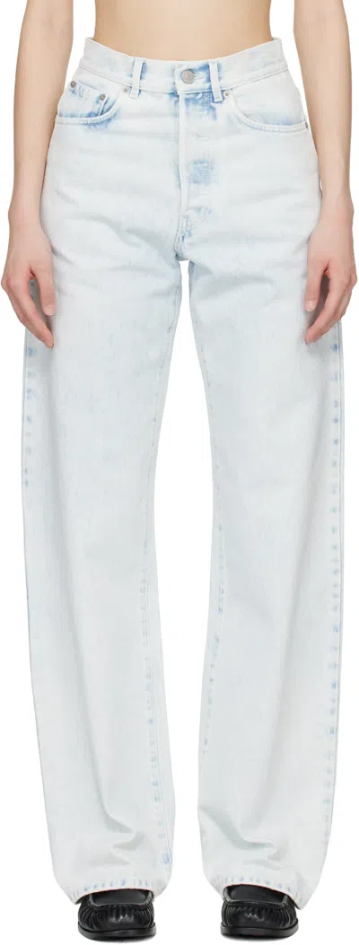 Dries Van Noten Blue Peyton Jeans In White