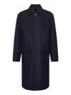 Dries Van Noten Midnight Blue Wool Blend Randale Coat In Blue