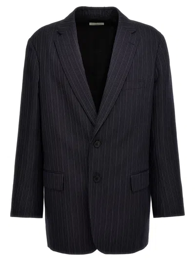 Dries Van Noten Blunt Blazer In Blue