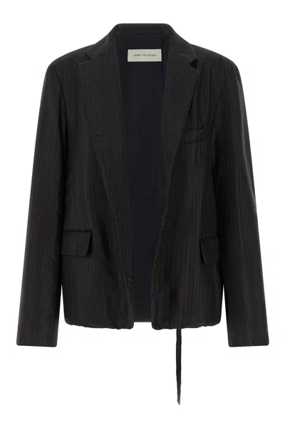 Dries Van Noten 'blursy' Blazer In Brown