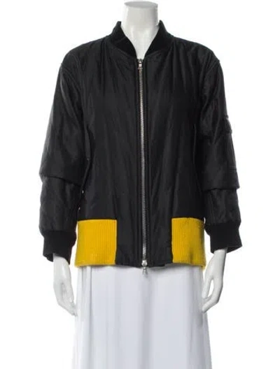 Pre-owned Dries Van Noten Bomber Jacket In Black