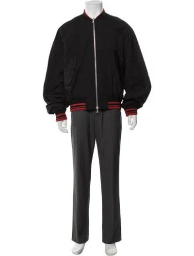 Pre-owned Dries Van Noten Bomber Jacket In Black