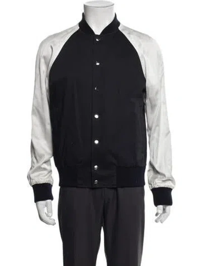 Pre-owned Dries Van Noten Bomber Jacket In Blue