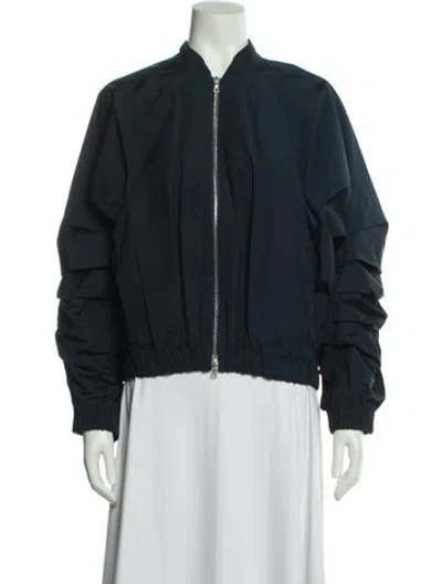 Pre-owned Dries Van Noten Bomber Jacket In Blue