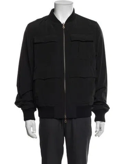 Pre-owned Dries Van Noten Bomber Jacket In Blue