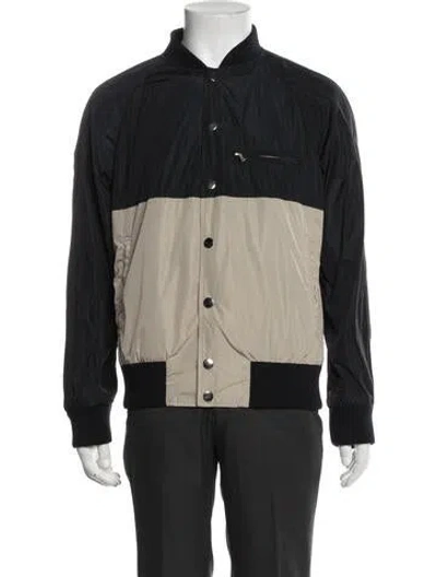 Pre-owned Dries Van Noten Bomber Jacket In Blue
