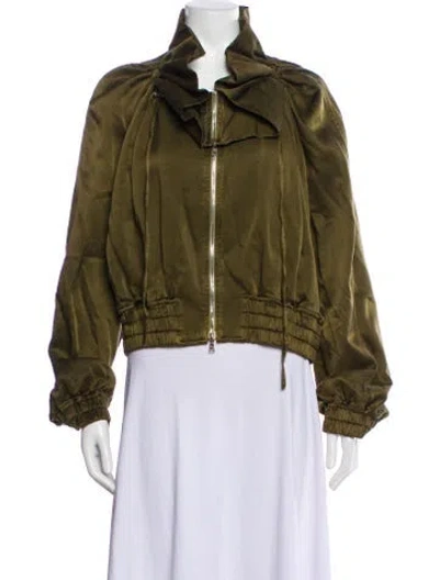 Pre-owned Dries Van Noten Bomber Jacket In Brown