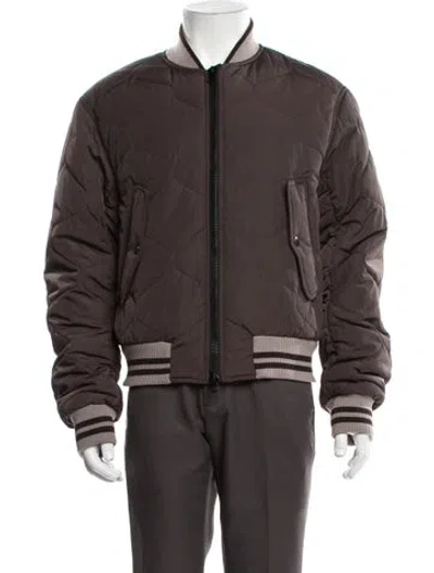 Pre-owned Dries Van Noten Bomber Jacket In Brown