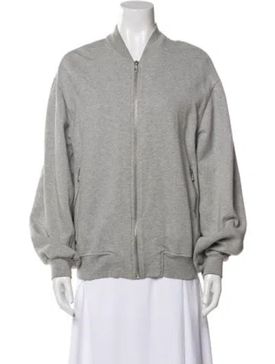 Pre-owned Dries Van Noten Bomber Jacket In Gray