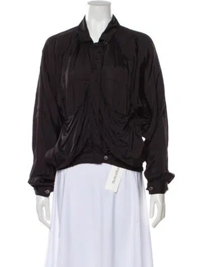 Pre-owned Dries Van Noten Bomber Jacket In Gray