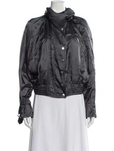 Pre-owned Dries Van Noten Bomber Jacket In Grey