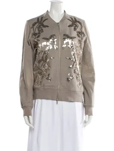 Pre-owned Dries Van Noten Bomber Jacket In Neutral