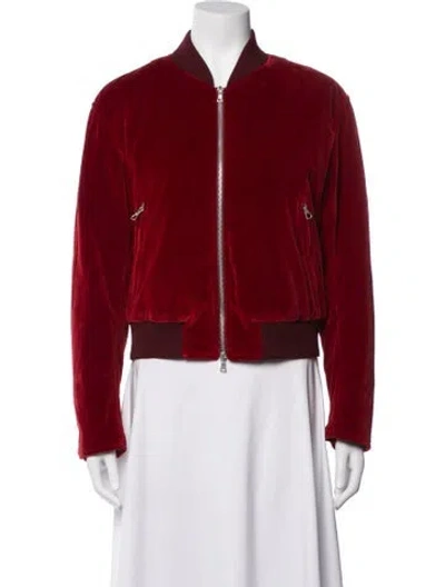 Pre-owned Dries Van Noten Bomber Jacket In Red
