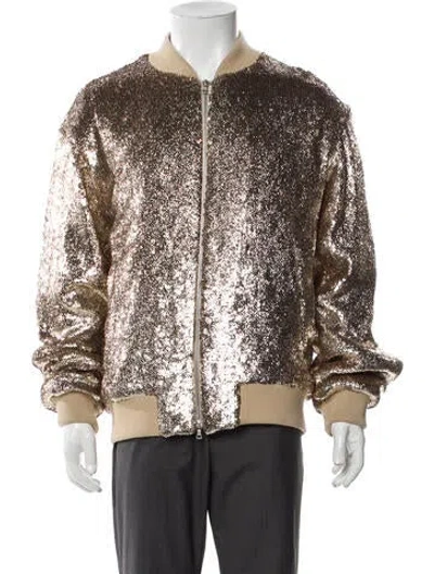 Pre-owned Dries Van Noten Bomber Jacket W/ Tags In Gold