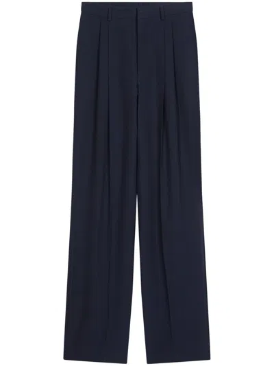 Dries Van Noten Bootcut Tailored Trousers In Blue