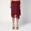 Dries Van Noten Women Midi Pareo Skirt In Red