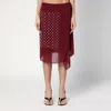 Dries Van Noten Women Midi Pareo Skirt In Red