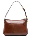 Dries Van Noten Brown Leather Shoulder Bag In Brown
