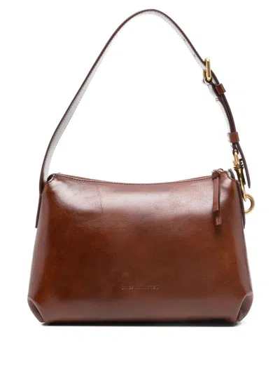 Dries Van Noten Small Grip Bag In Brown
