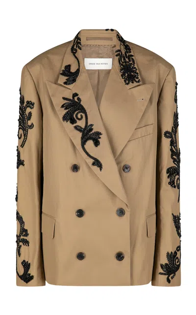 Dries Van Noten 01015-bosea Emb 3103 W.w.jacket In Neutral
