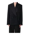 Dries Van Noten Sophisticated Wool Blend Jacket For Women In Black