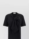 Dries Van Noten Bow Detail Short Sleeve T-shirt In Black