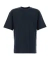 Dries Van Noten Cotton Crew Neck T-shirt In Navy Blue