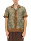 Dries Van Noten Floral Short Sleeve Boxy Shirt In Multicolour