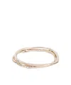 Dries Van Noten Crystal-embellished Irregular Bracelet In Gold