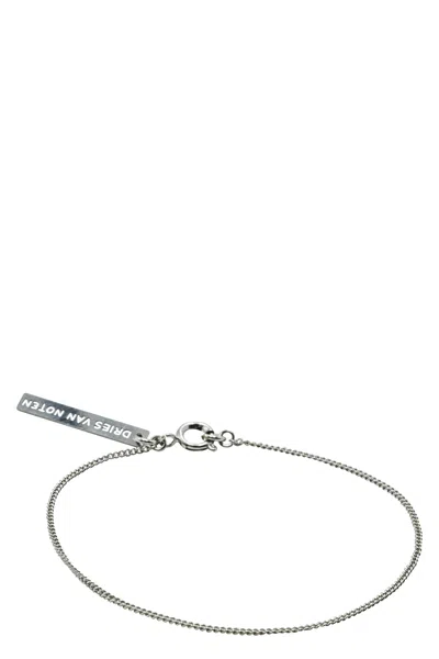 Dries Van Noten Brass Bracelet In Silver