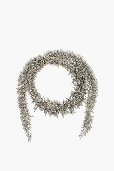 Dries Van Noten Brass Maxi Necklace In Metallic