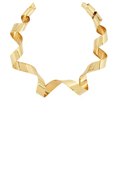 Dries Van Noten Brass Necklace In Gold