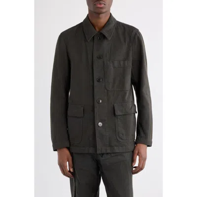 Dries Van Noten Braxton Denim Jacket In Black